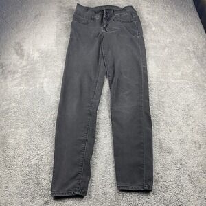 BLACKHEART Black Edgy Straight Slim Skull Embellished Jeans Womens Size 5 Black